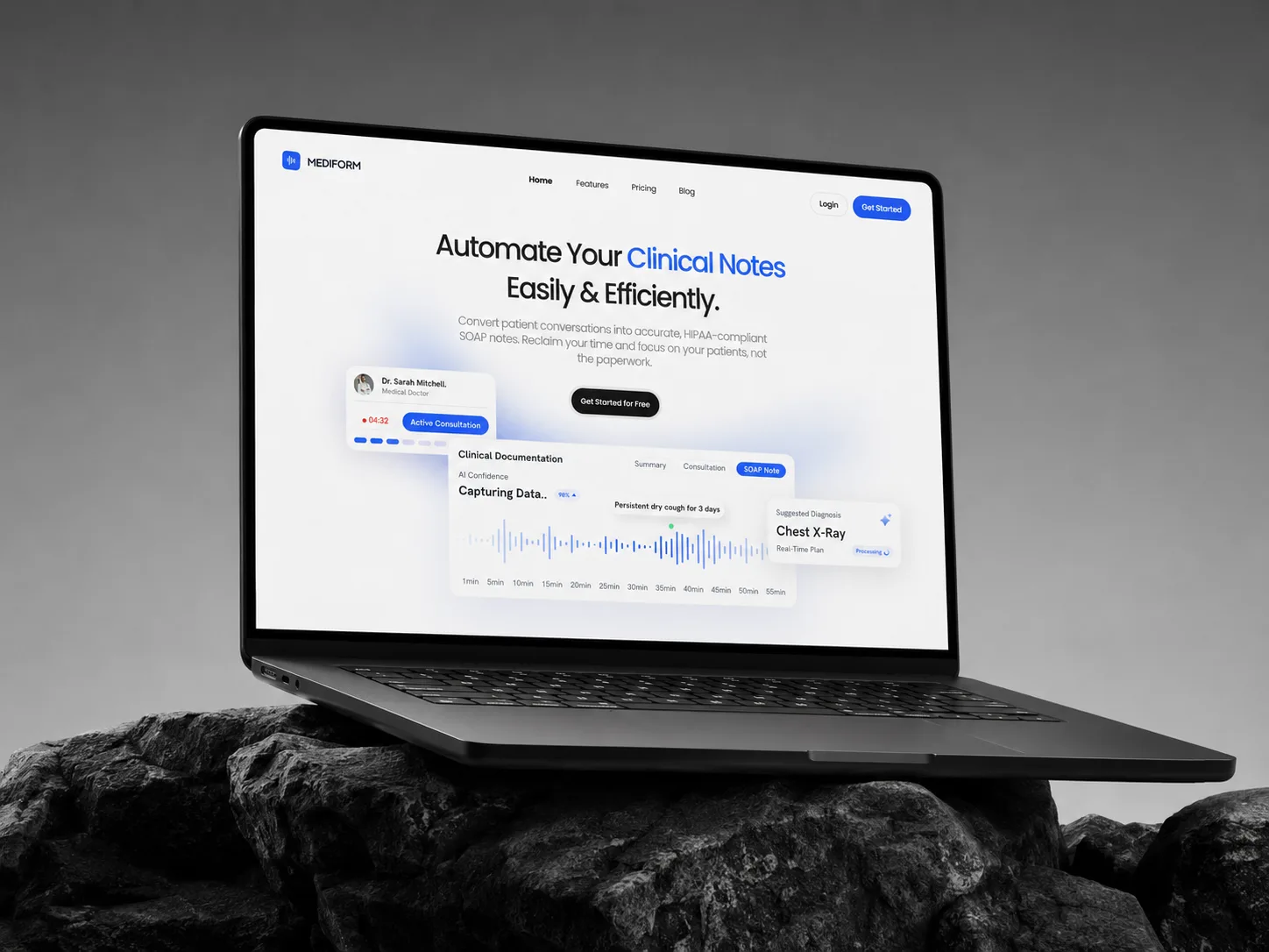 Cinematic showcase image 1 for MediForm AI